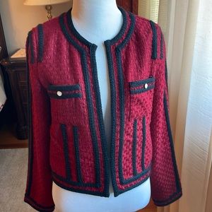 Red and black sweater